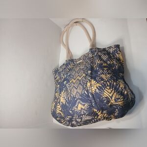 Stylish Blue and Yellow Tote Bag